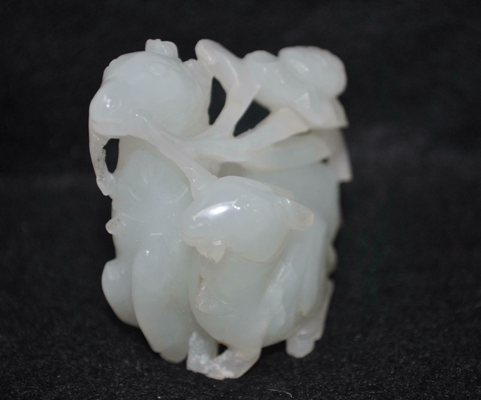 White Jade Carving Of A Ram, Chinese Jade photo 850.0
