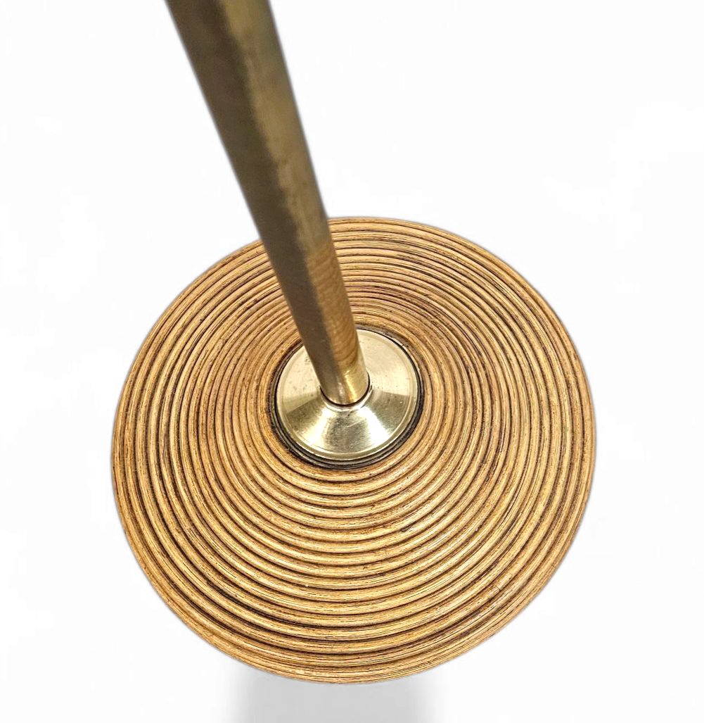 Pencil Reed / Split Reed / Floor Lamp 1960s / Fishing Rod Lamp photo for sale
