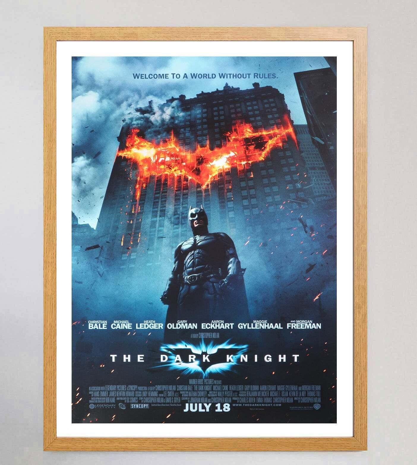 The Dark Knight" Original Vintage Poster" photo Art