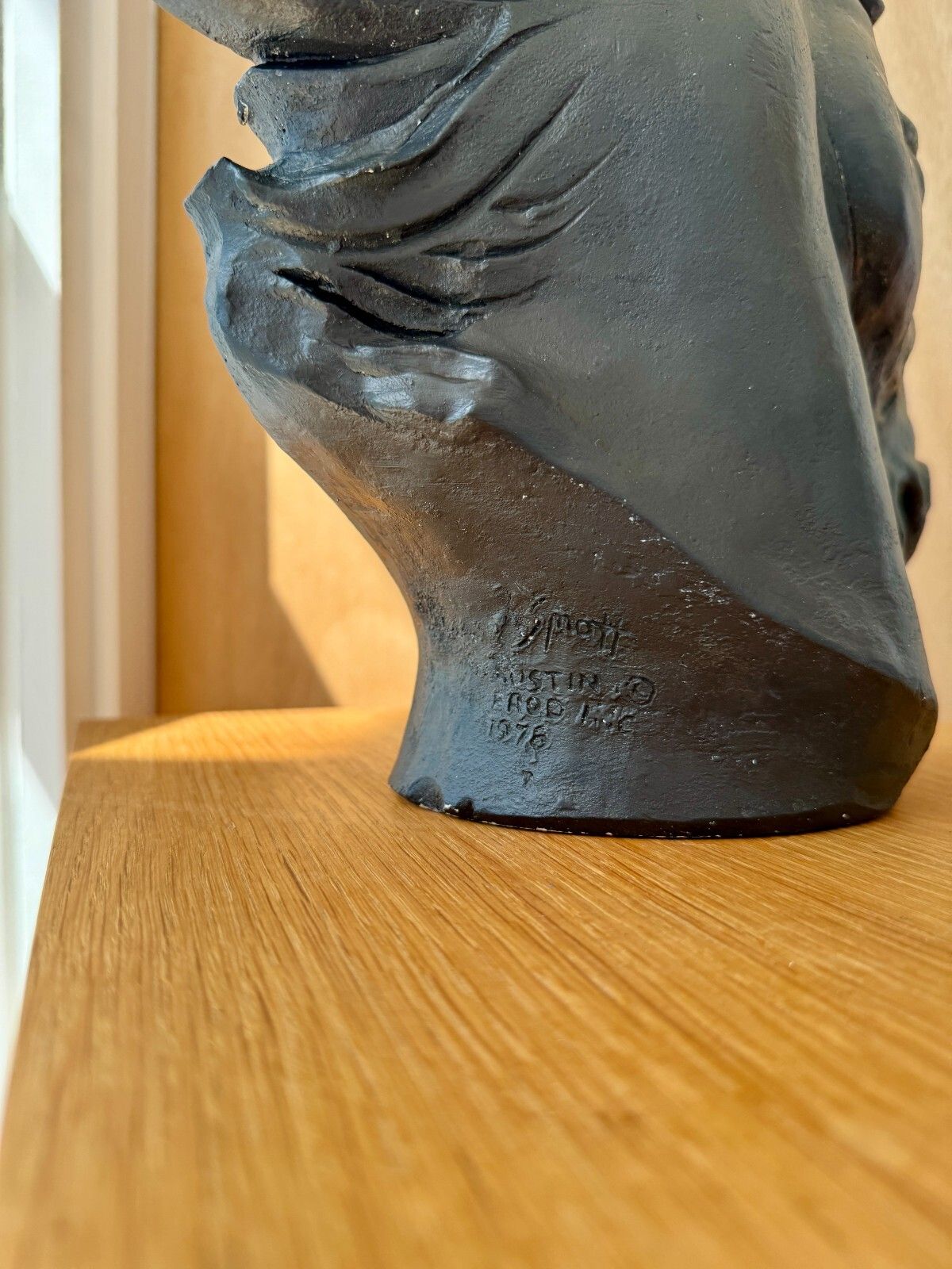photo buy J. Spratt "Flaming Mane" Horse Head Sculpture Austin Productions 1978