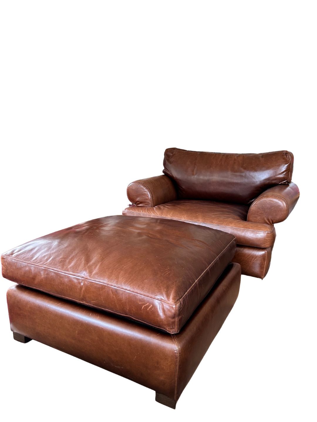 Montauk 2008 Abc Leather Baroque Oversized Armchair