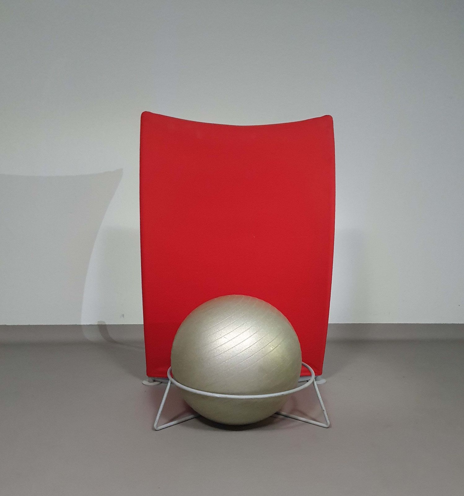 Italian Modern Red Ball Armchair San Siro Designed By Fabrizio Ballardini, 1995 photo 1372.0