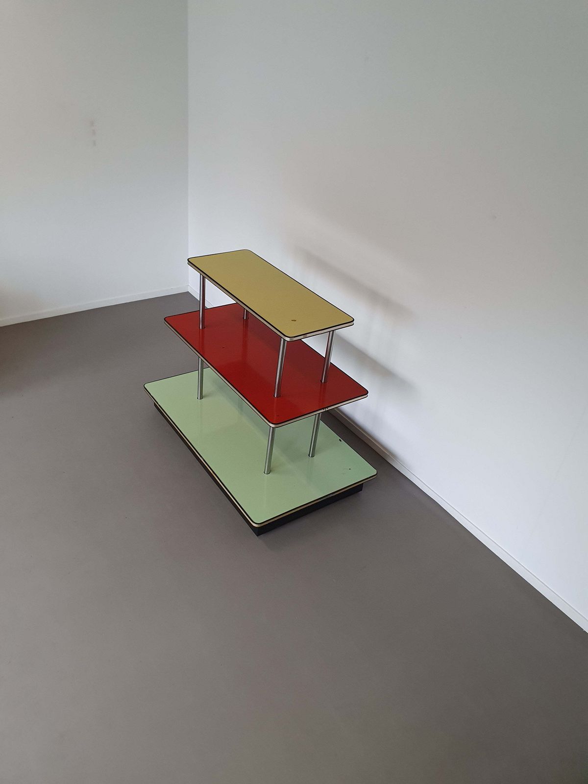 Store Of Trade French Design Enamelled Table 1960 Old Trade Display 3 Trays photo buy