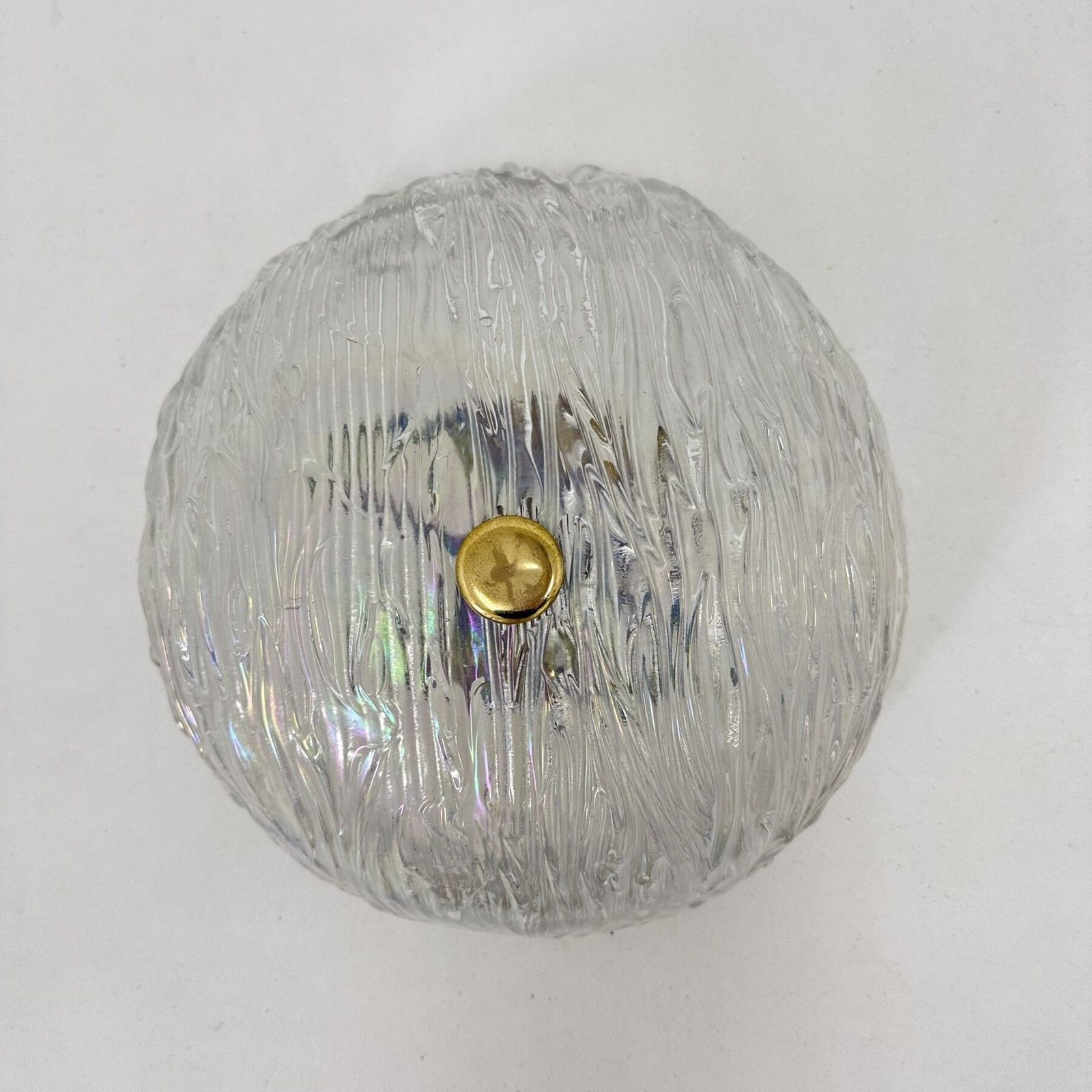Carlo Scarpa Voor Venini Murano Glazen Plafondlamp, Jaren 1970 photo vinterior
