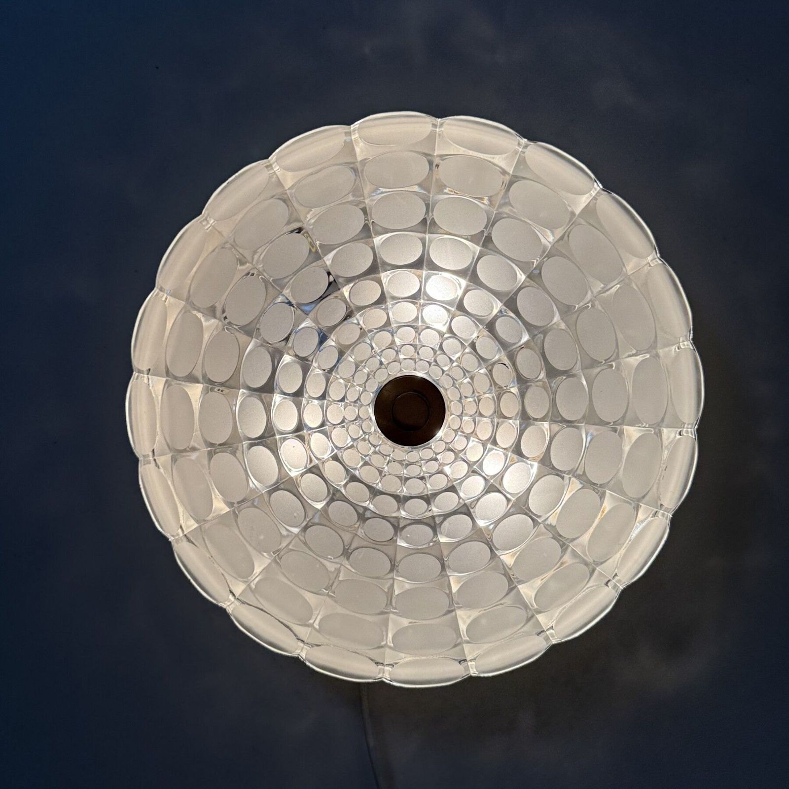 374.0 Mid Century Design Peil & Puzzler Glazen Plafondlamp, Jaren 1970 photo