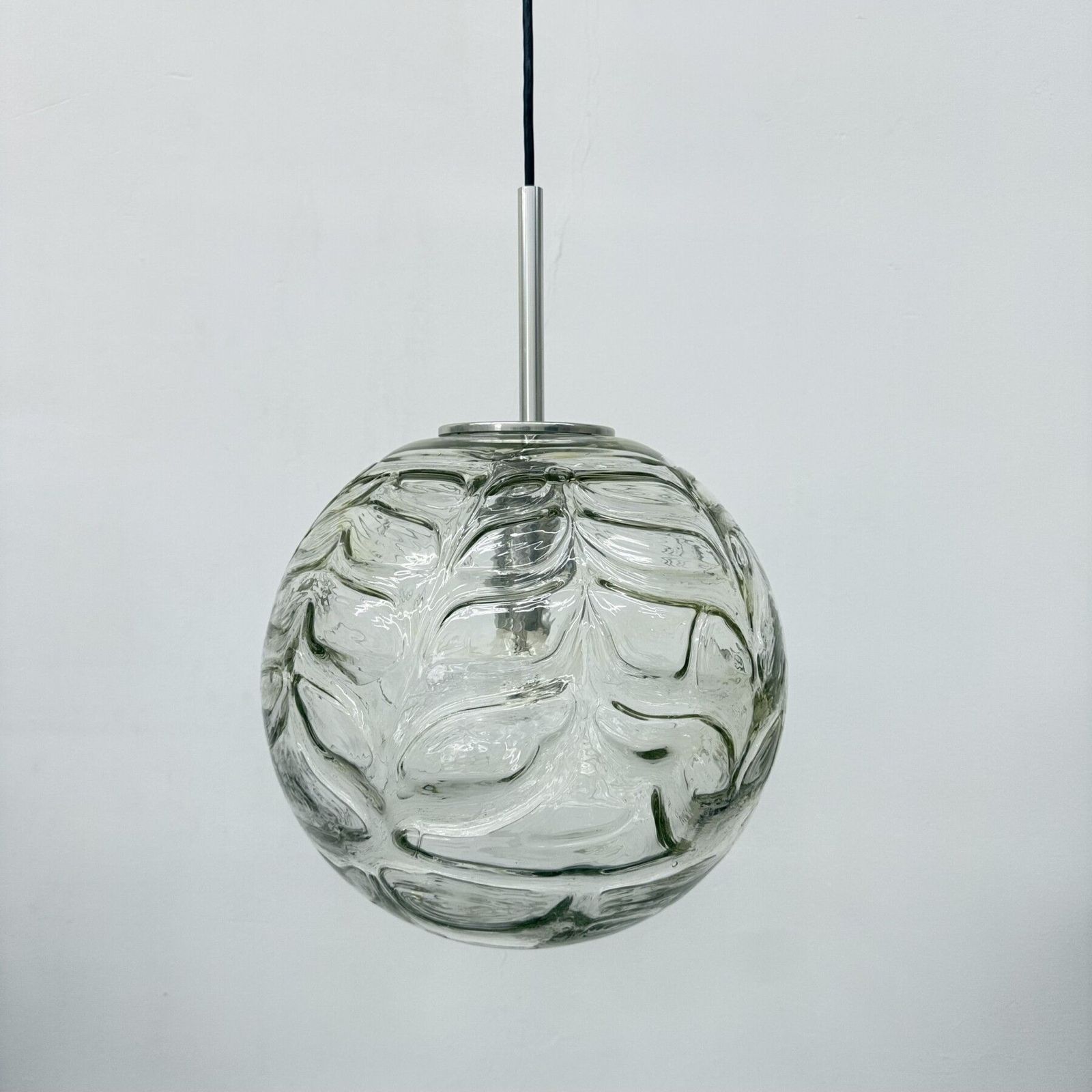 Doria Leuchten Glazen Hanglamp, Jaren 1970 photo Verlichting