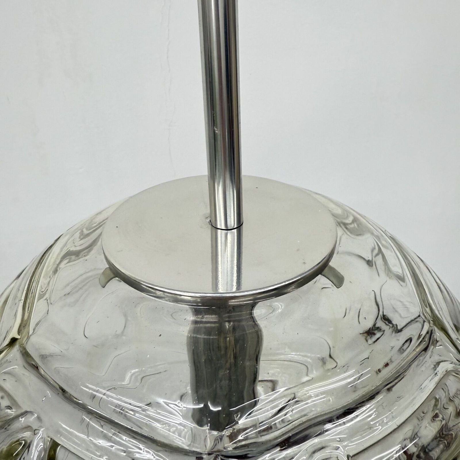 Verlichting Doria Leuchten Glazen Hanglamp, Jaren 1970 photo