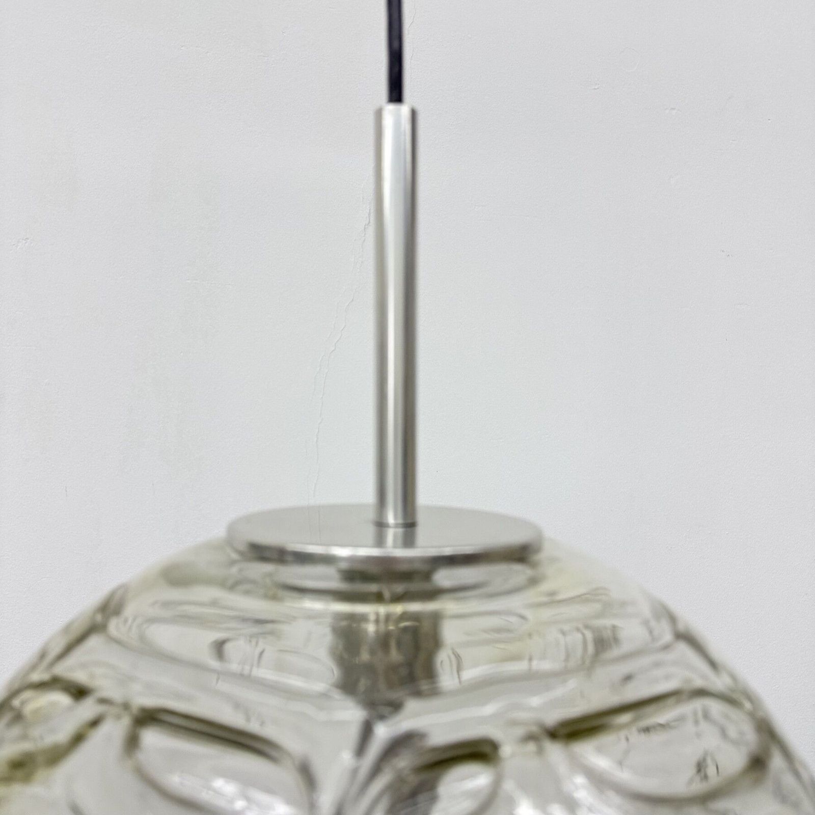 photo vinterior Doria Leuchten Glazen Hanglamp, Jaren 1970