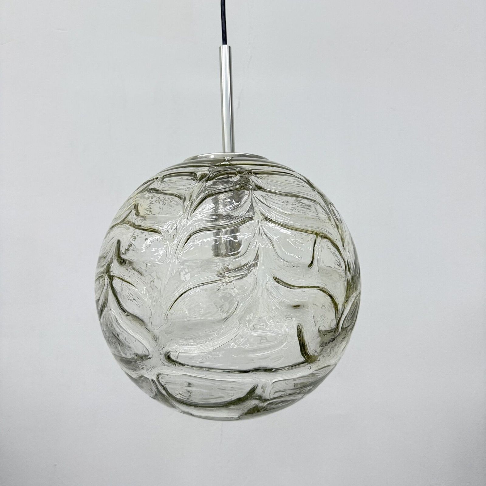 photo buy Doria Leuchten Glazen Hanglamp, Jaren 1970