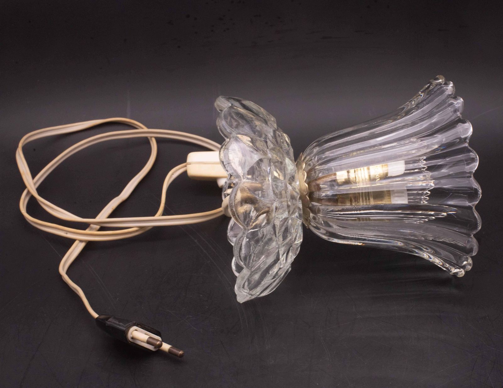 Art Decò Murano Glass Table Lamp Leave By Barovier E Toso, 1950 photo 528.0