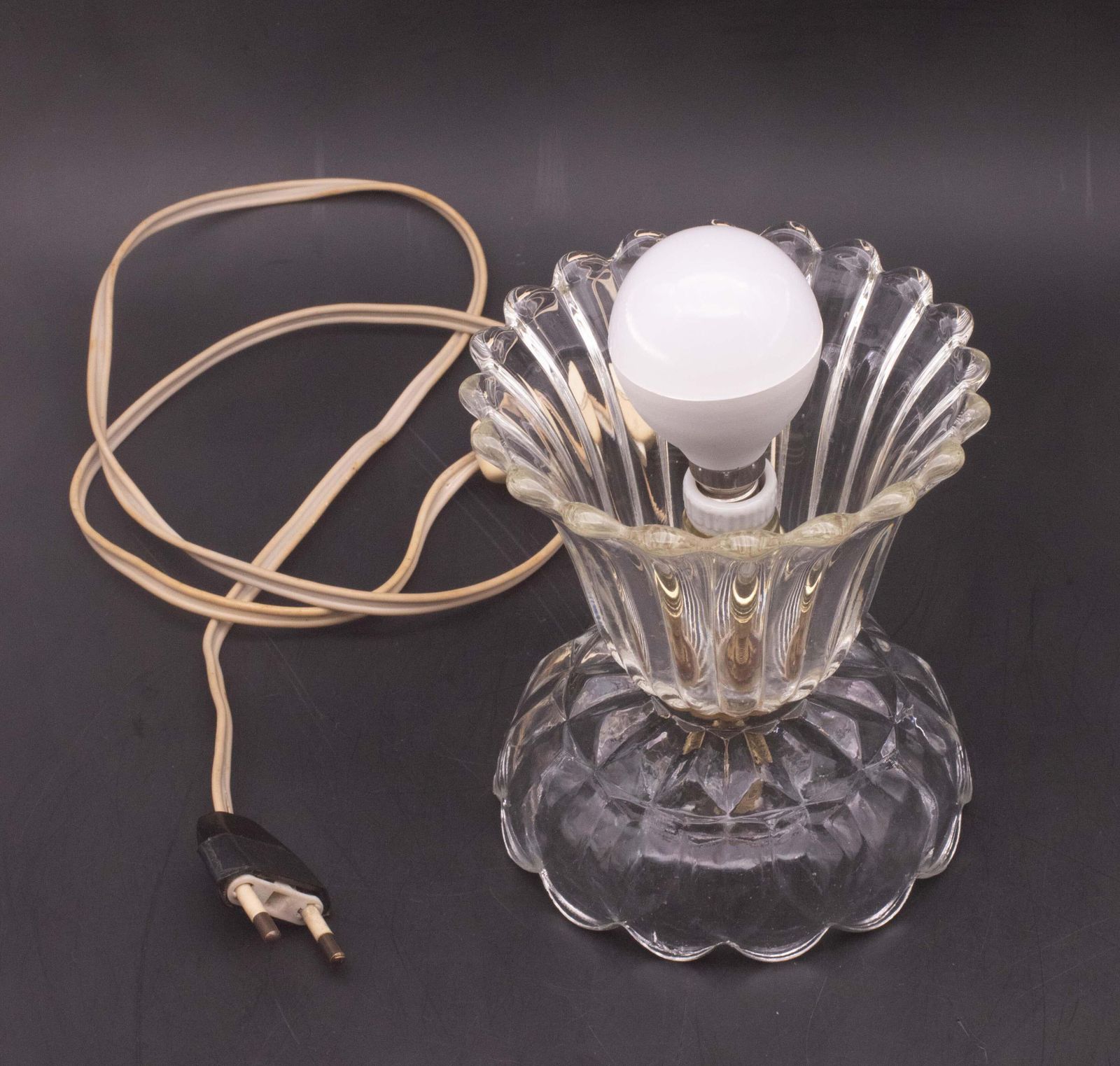 Art Decò Murano Glass Table Lamp Leave By Barovier E Toso, 1950 photo buy