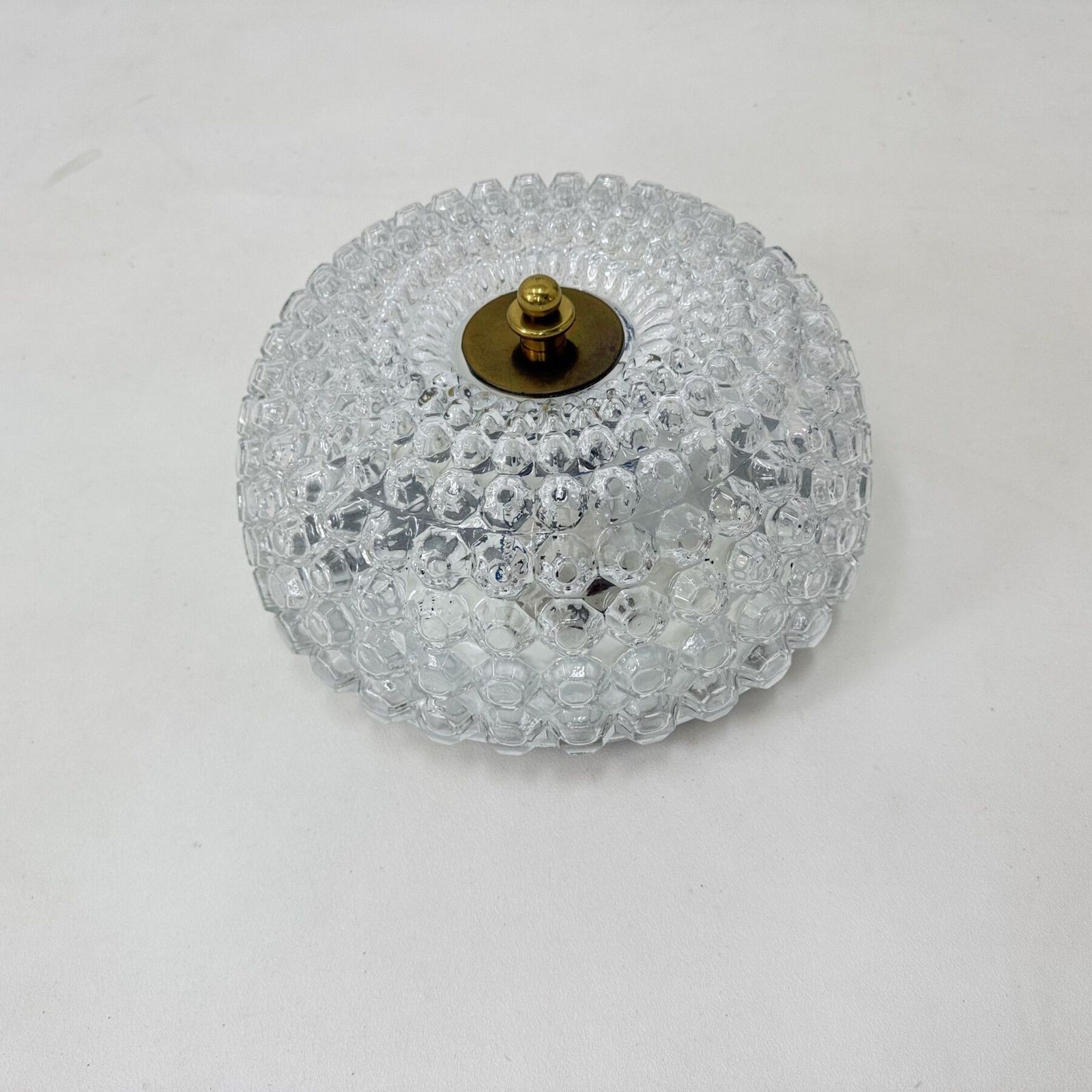 Limburg Glashütte Plafondlamp, Jaren 1970 photo vintage