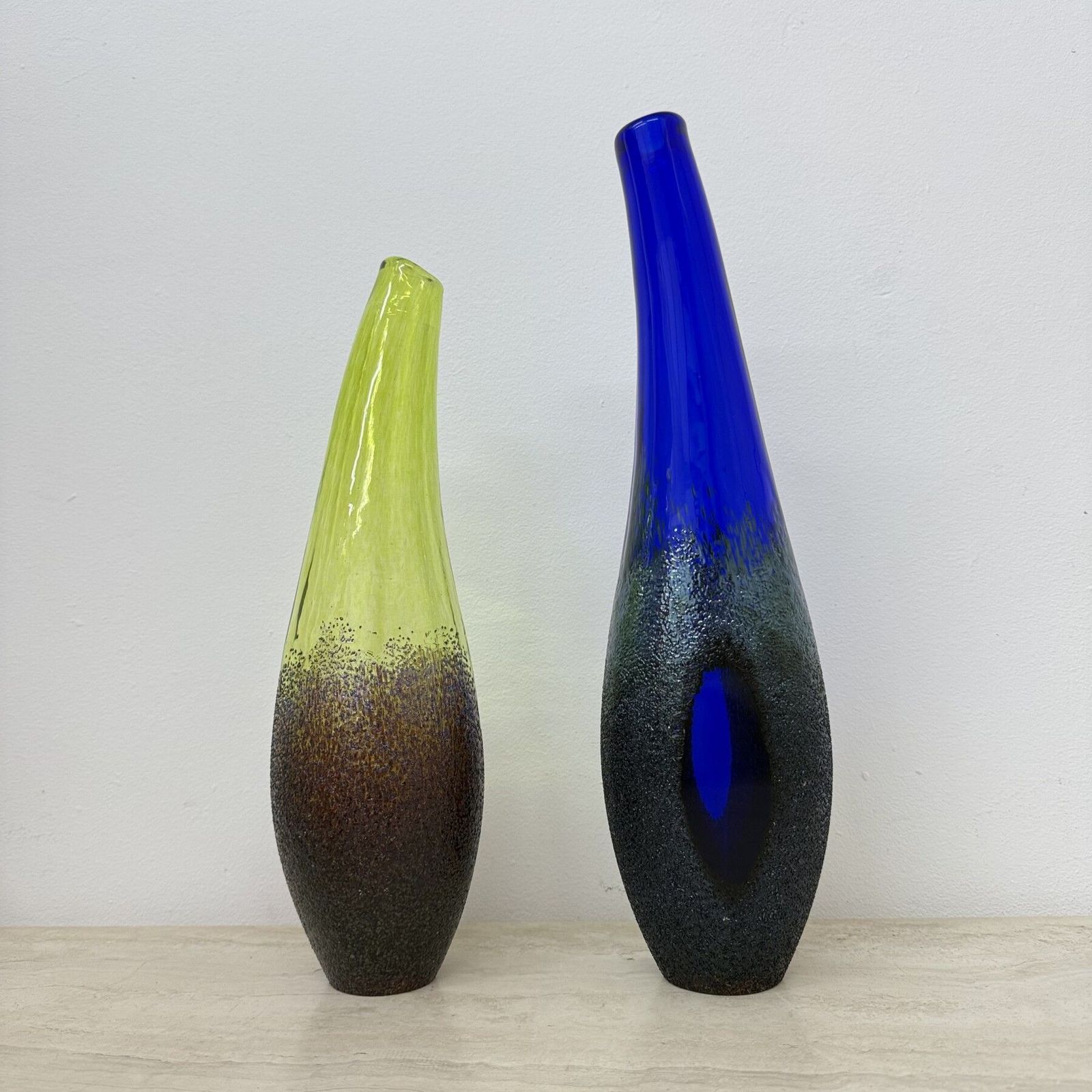 Set Of 3 Monica Backstrom For Kosta Boda Sweden Moonlanding Vases photo buy