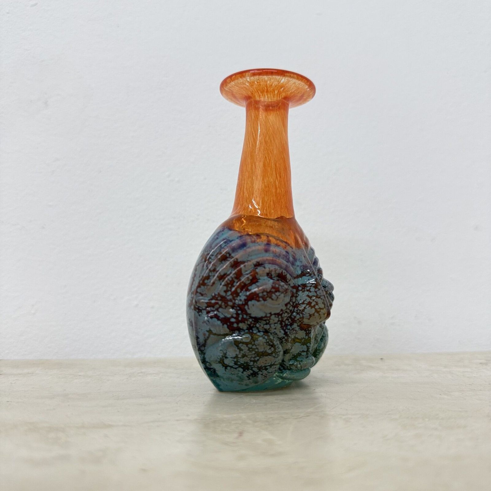 photo buy Rare Kjell Engman For Kosta Boda Sweden Vase Rio Face Glass Miniature Vase