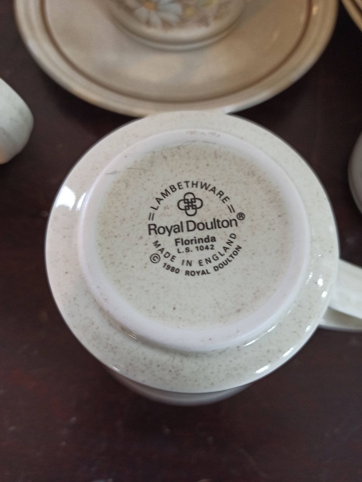 Retro Royal Doulton Tea Set. Lambethware. Florinda. Excellent Condition. 1977 1980 photo for sale