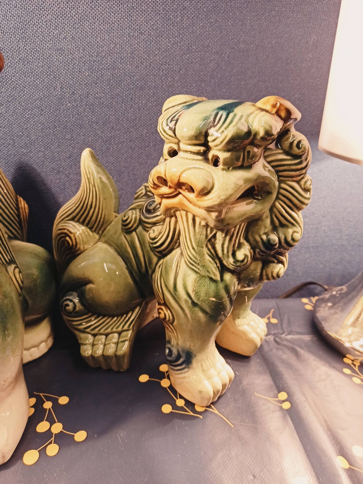 photo for sale Vintage Chinese Foo Dogs/ Temple Lions. Set Of 4.