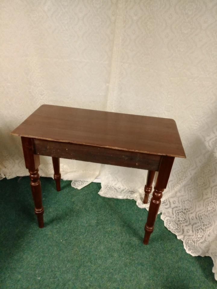 Antique Victorian Mahogany Console Table photo Furniture