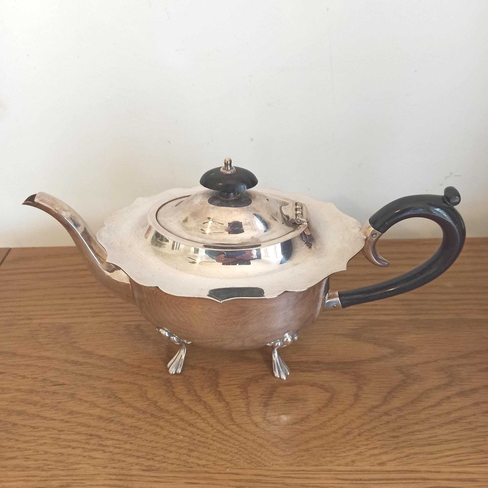 4 Piece Silver Plated Tea Set. Coffee Pot, Teapot, Milk Jug And Sugar Bowl. Very Good Condition. photo for sale