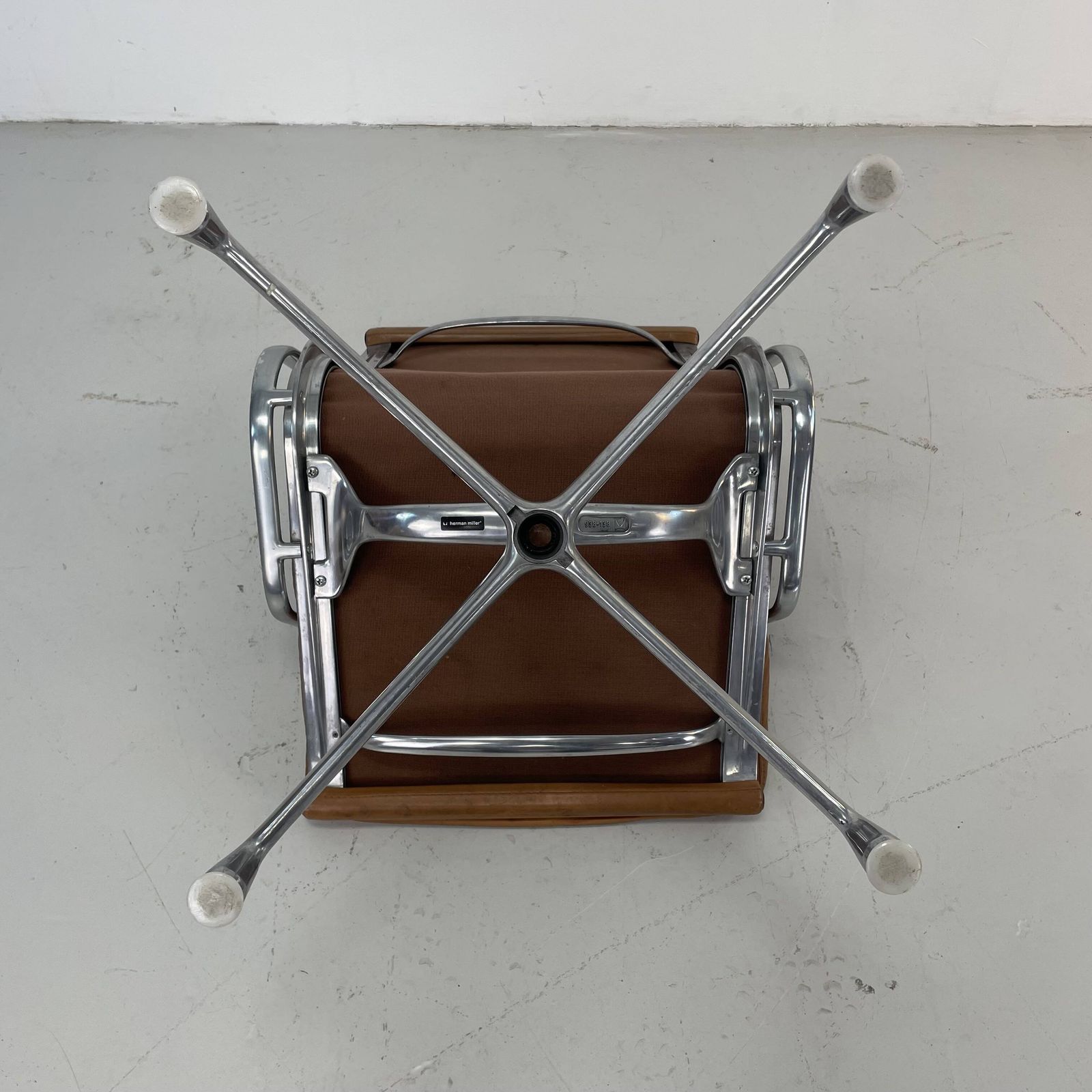 photo for sale Eames Herman Miller Tan / Camel Leather Soft Pad Group Chair