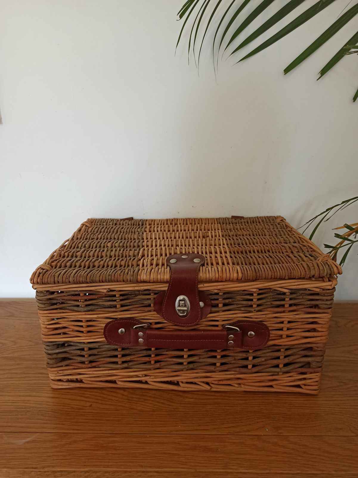 Wicker Picnic Basket For Two. John Lewis. Include, Blanket, Cooler Bag, Plates And Cutlery. Never Used. Very Good Condition. photo furniture