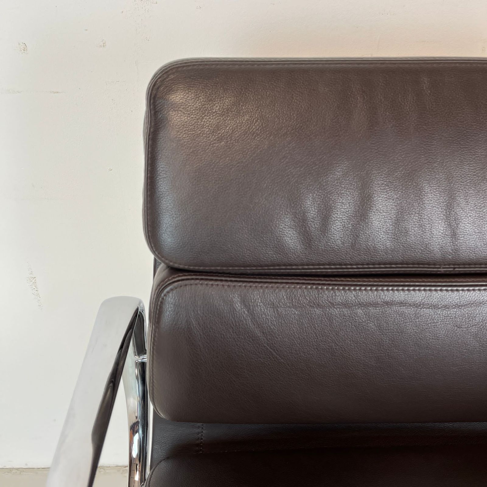 Eames Vitra For Herman Miller Brown Leather Soft Pad Group Chair photo 1683.0