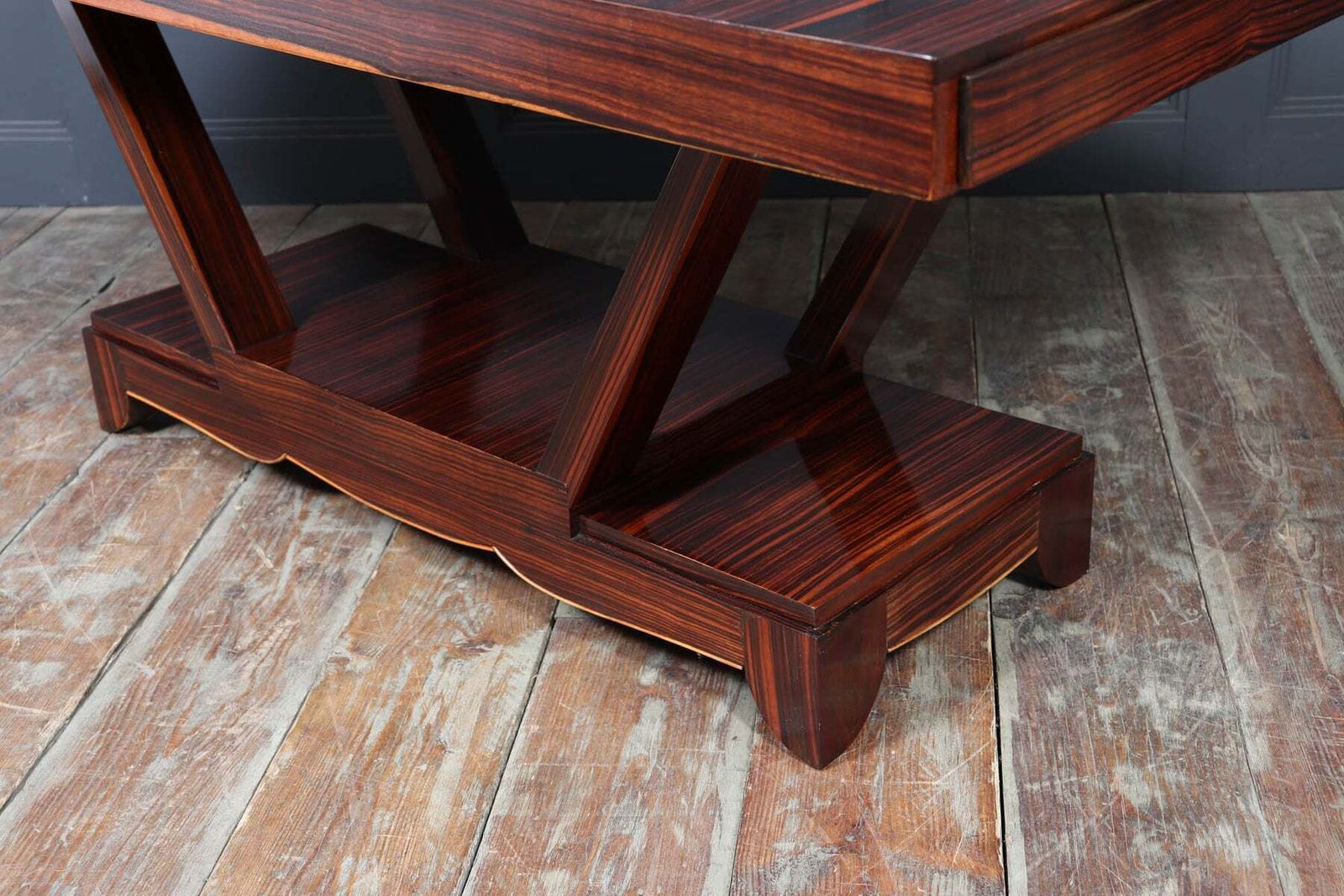 photo buy Art Deco Macassar Ebony Dining Table C.1930