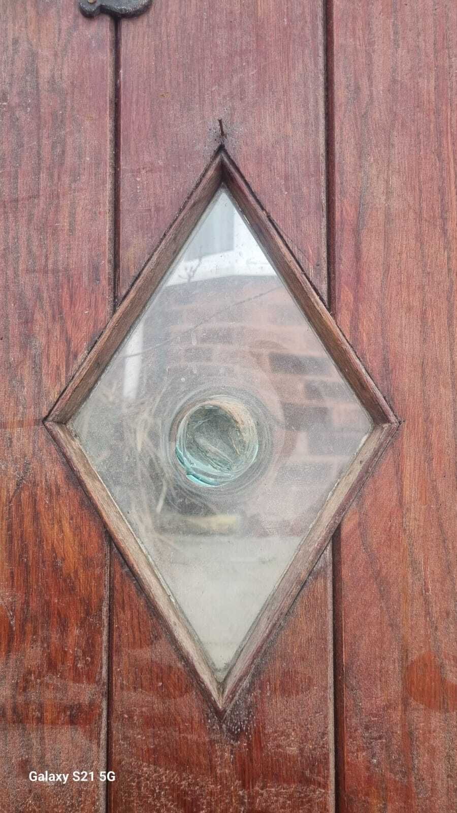 1930s Front Oak Studded Door, Early 20th Century photo vintage