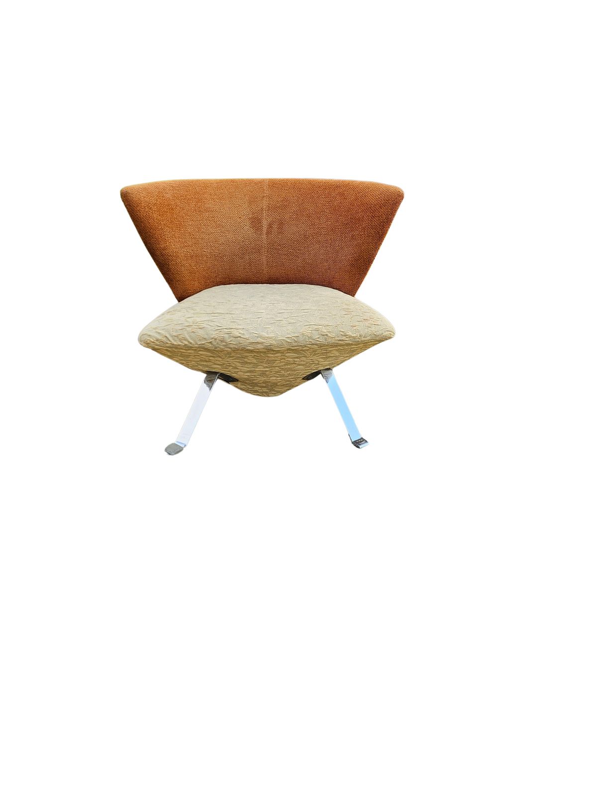 Giorgio Saporiti Post Modern Jada Slipper Chairs Very Rare Two Tone Model 1970s photo Furniture