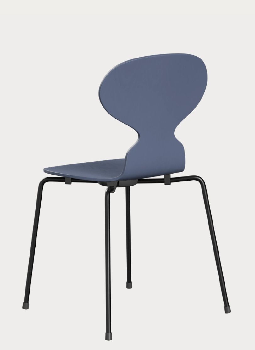 Set Of Four Fritz Hansen Ant™ 3101 Chair   Dusk Blue Coloured Ash photo for sale