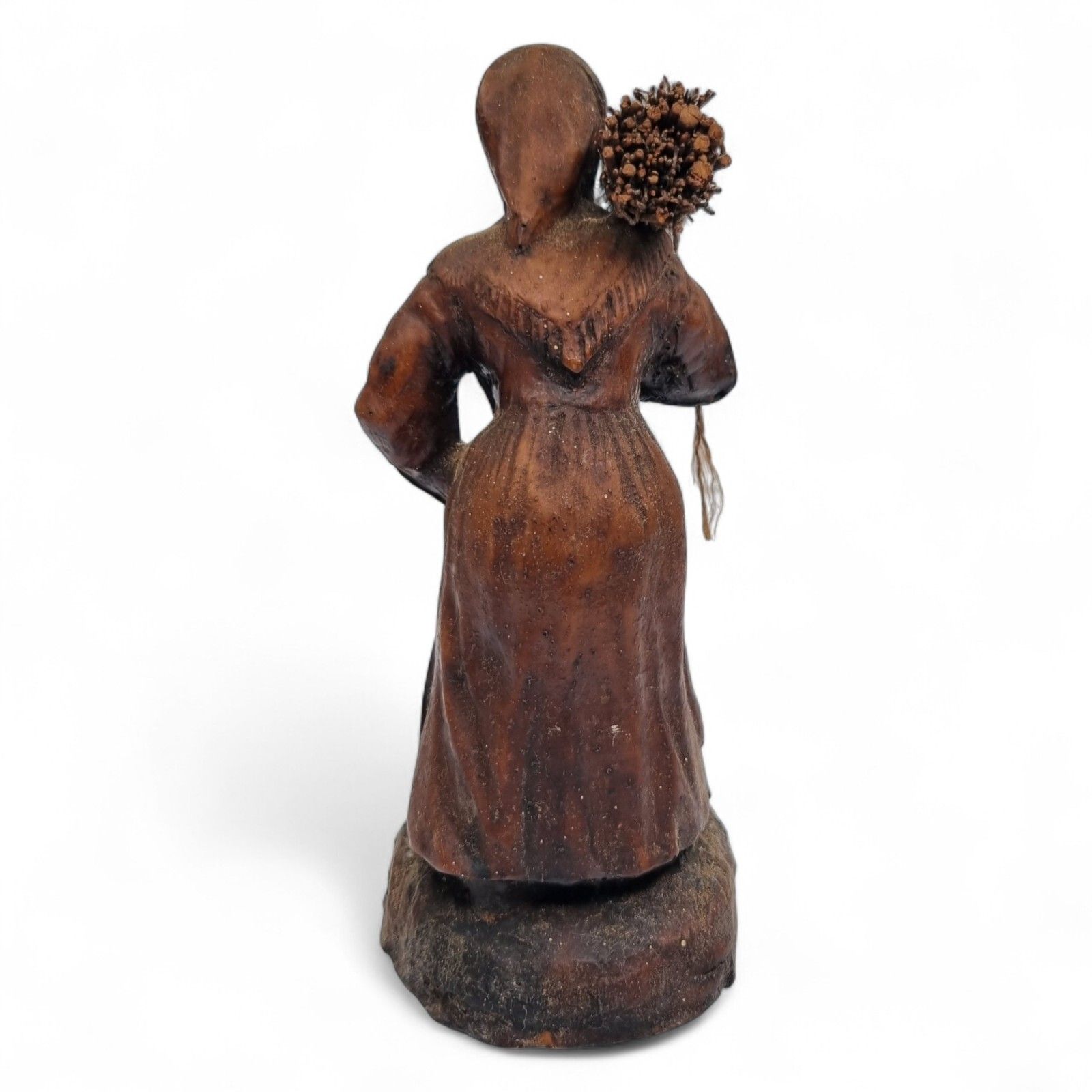 Folk Art Figurine Lithuanian Oak Wood Carved Vintage Figurine photo Home Decor