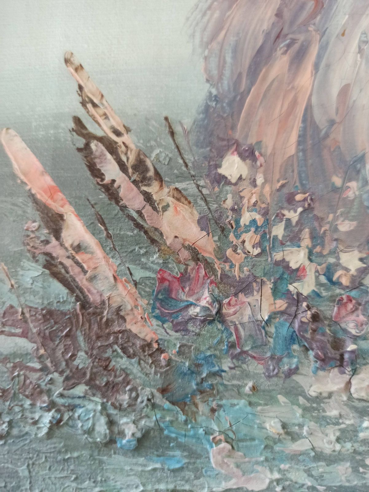 Karlson Hand Painted Picture In Wooden Frame. photo 54.0
