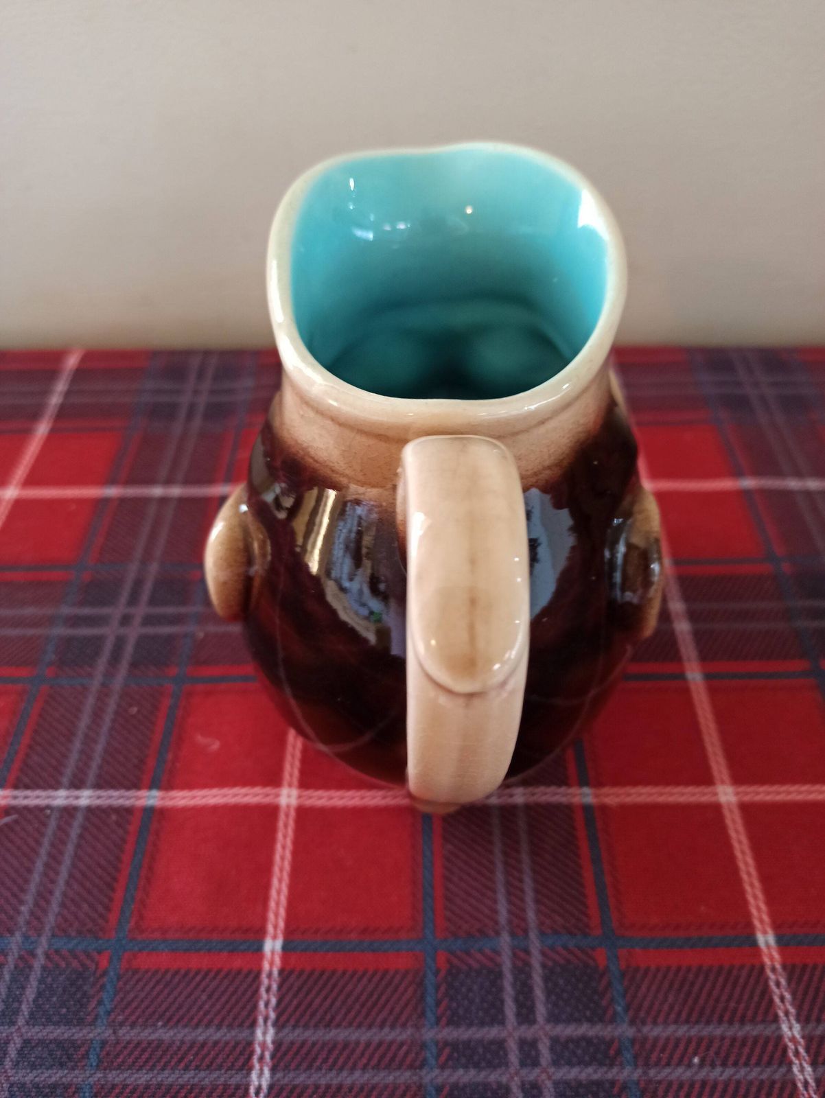 Antique Victorian Majolica Sarreguemines French Toby Jug. C1880s. photo 69.0