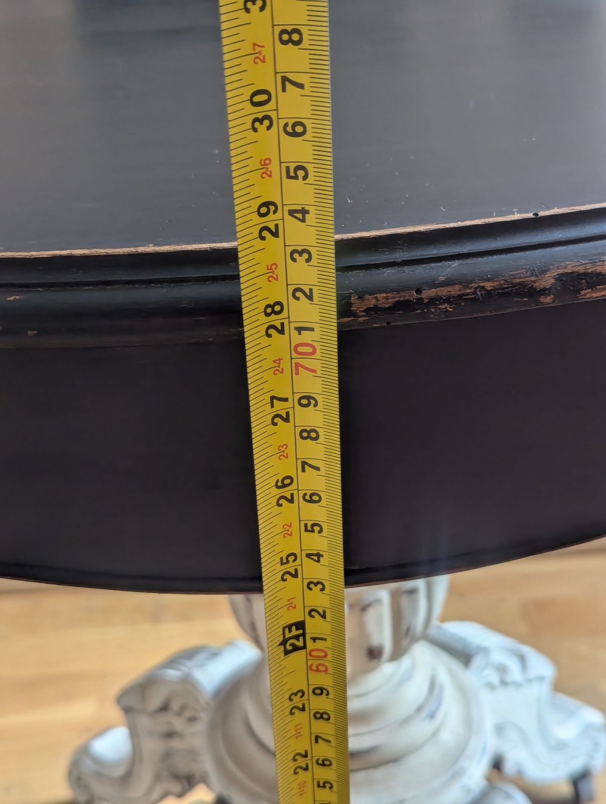 Vintage Violin Shapped French Pedestal Table photo furniture