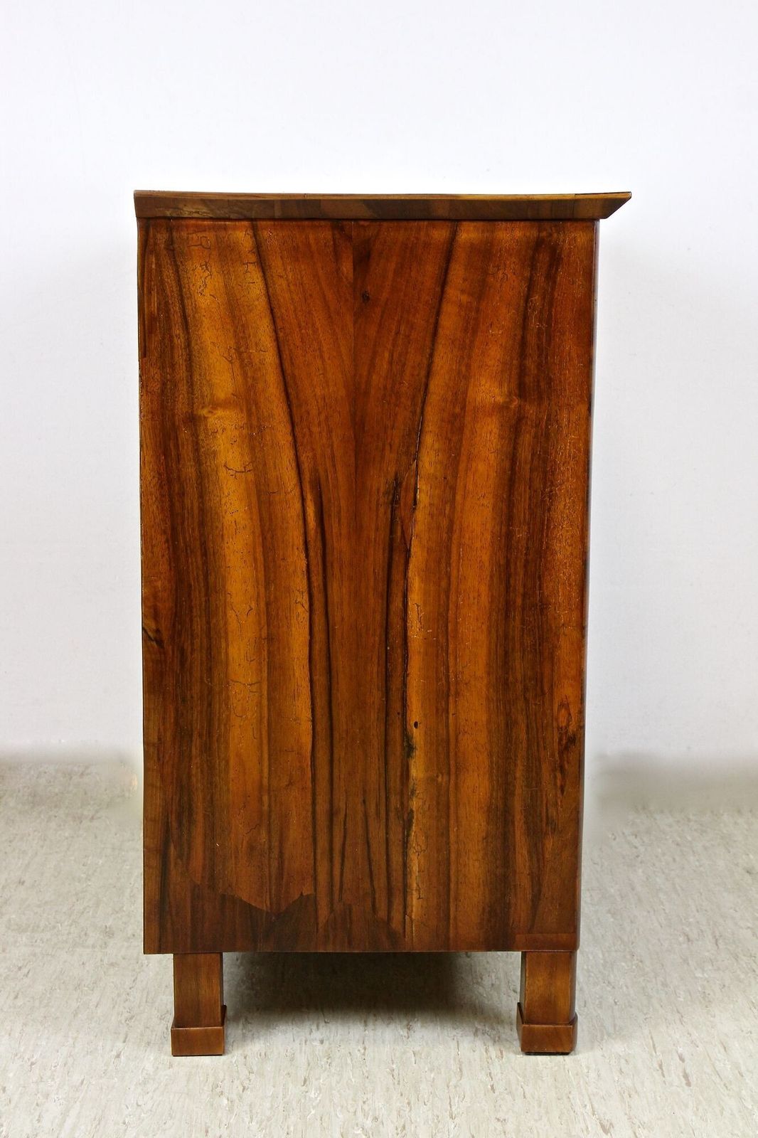 19th Century Biedermeier Nutwood Commode/ Trumeau/ Half Cabinet, At Circa 1830 photo vintage