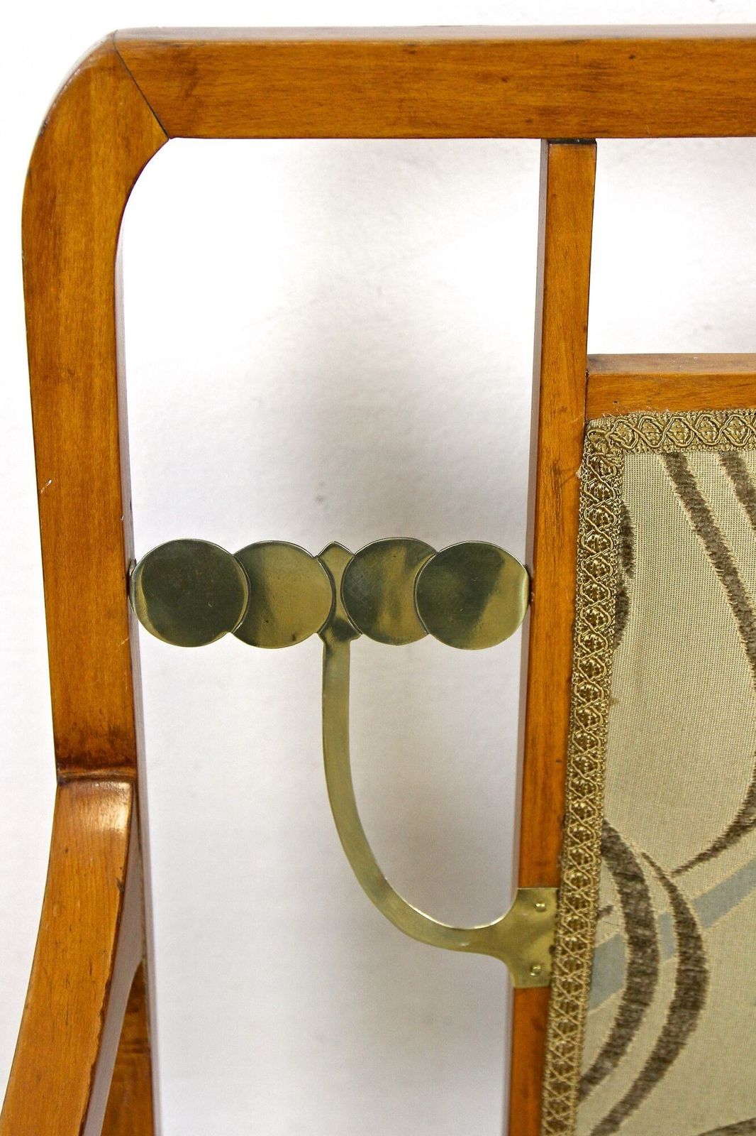 20th Century Art Nouveau Salon Suite With Brass Elements, Austria Ca. 1910 photo vintage