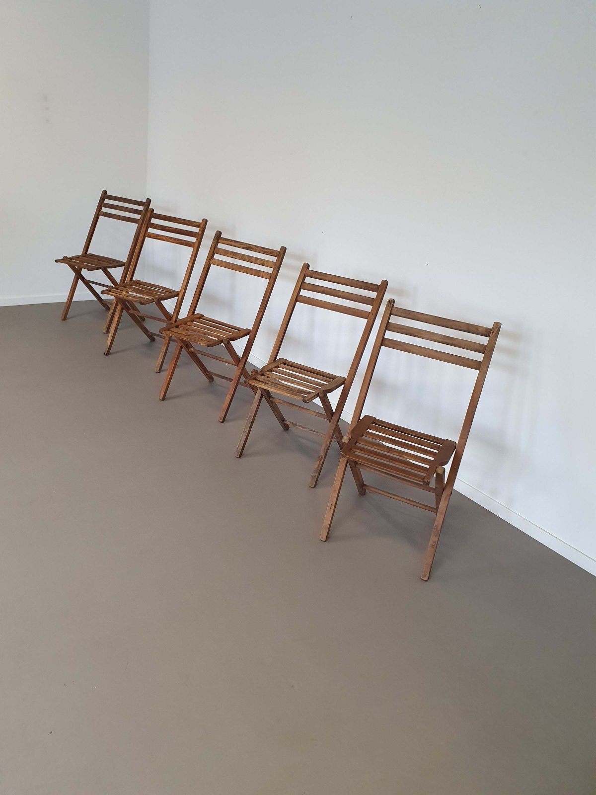 5 X Folding Chair 60s, 1960s, Vintage