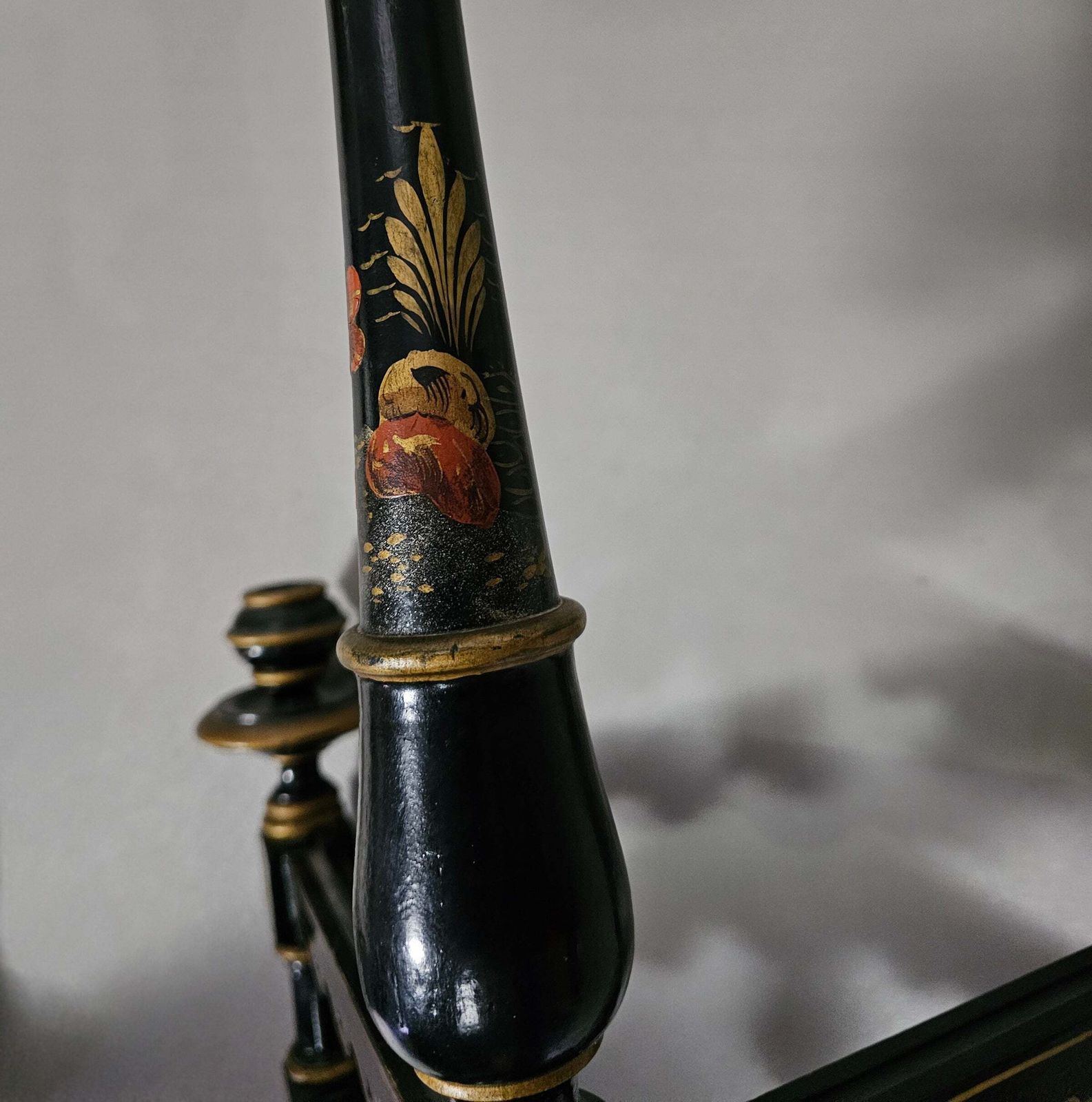 Chinoiserie Hanging Lamp / Chandelier. Need To Be Rewired Width 55 Height 65 Cm photo vintage