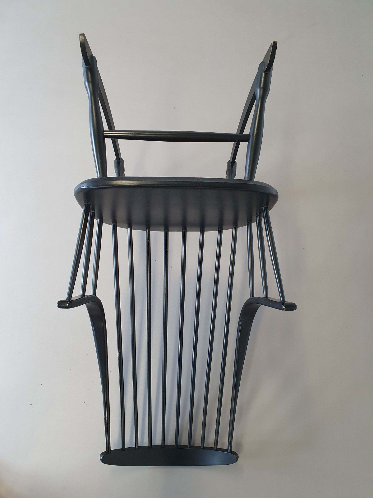 Black Lena Larsson Voor Nesto Rocking Chair 1960s photo for sale