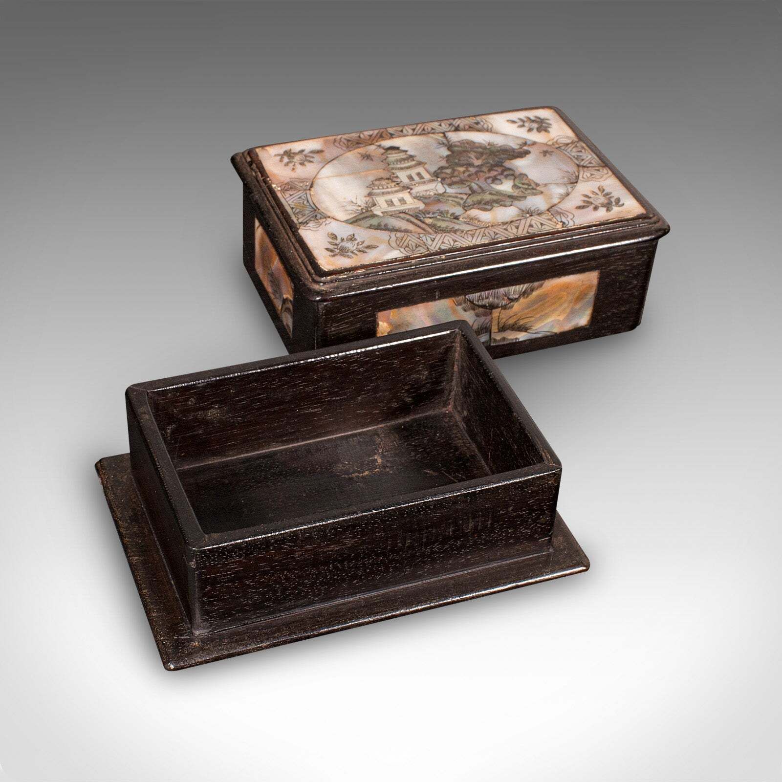 Small Antique Keepsake Box, Oriental, Decorative Case, Qing Dynasty, Edwardian photo furniture