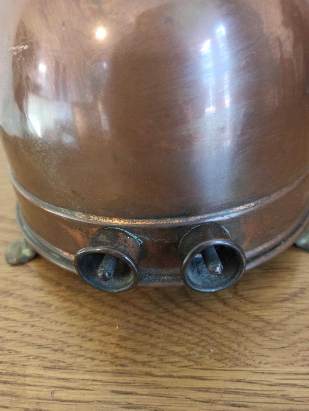 Antique Electric Copper Kettle. One Of The First Electric Kettles. photo Home Decor