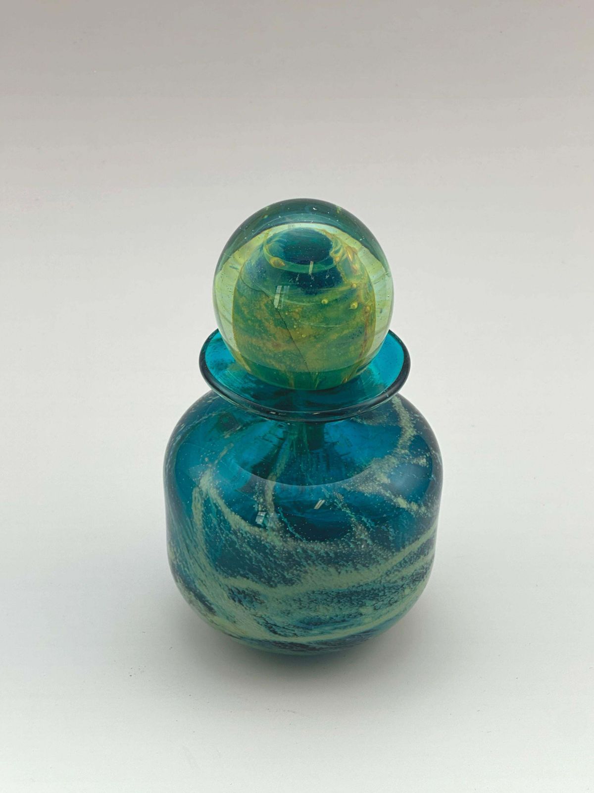 Modern Glass Perfume Bottle By Mdina, Sand And Sea, Malta, 1970s, Signed photo for sale