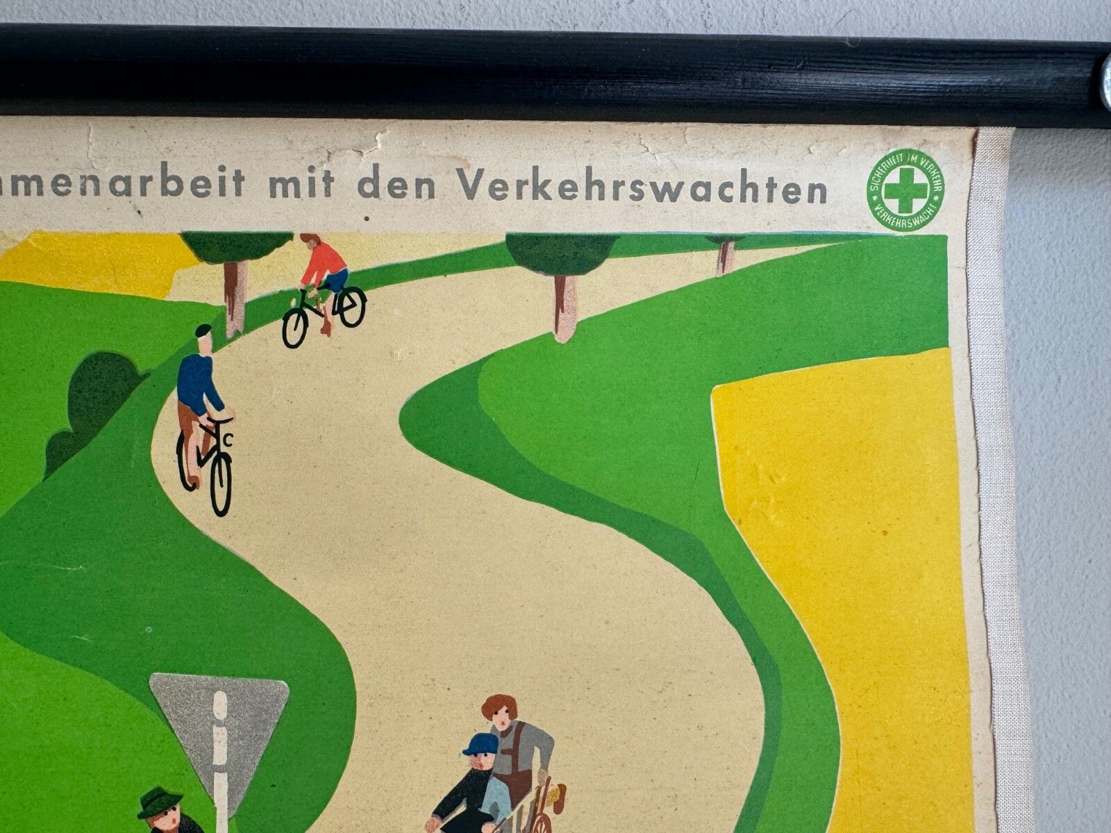 Rare Traffic Lessons School Chart 1950s Road Safety In The Countryeducation photo buy