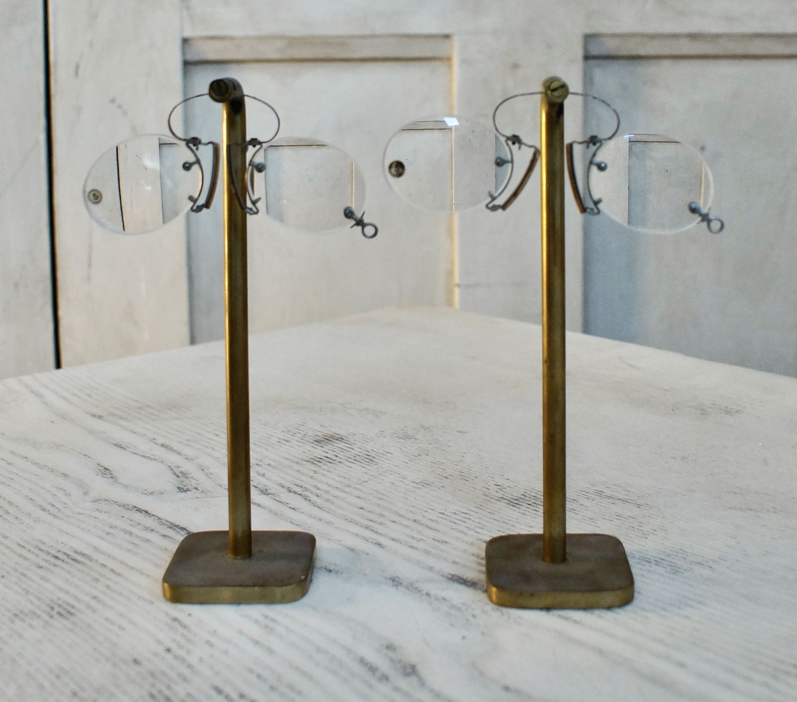 Antique Pince Nez Glasses On Stand