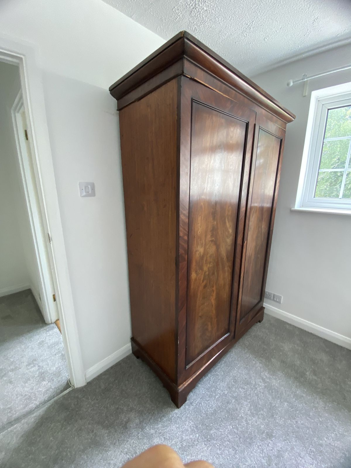 19th Century Mahogany Wardrobe photo furniture