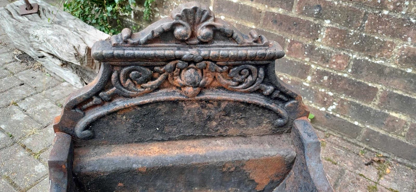 Antique Cast Iron Fire Grate Victorian Fireplace Basket Coal Decorative Ornate Scrollwork Lions Paw Feet Salvage Rustic Hearth Decor photo furniture