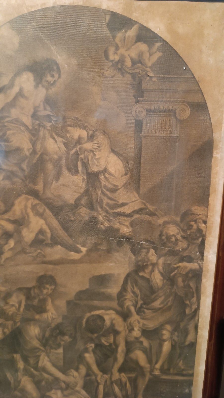Engraving Of 700 "Inc.Jacob Frey" Biblical Scene Saint Petronilla 1731 photo Art