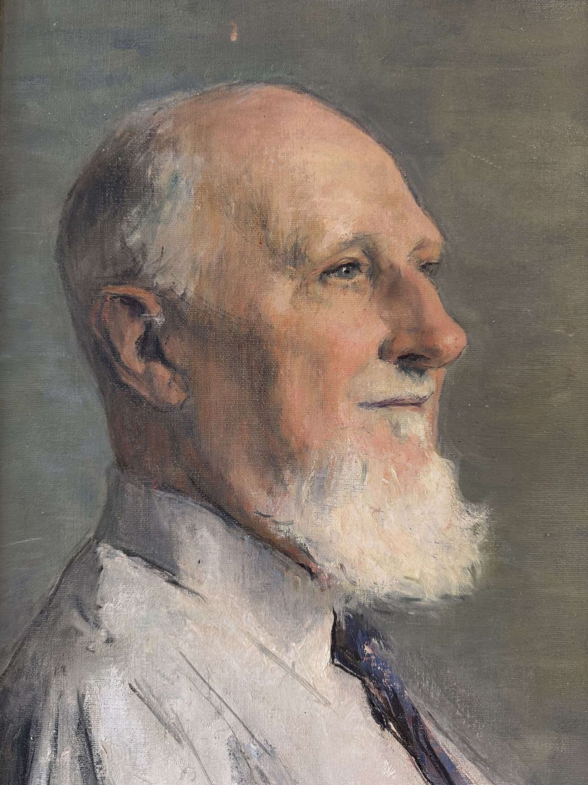 Mid Century Portrait Painting Of A French Gentleman photo for sale