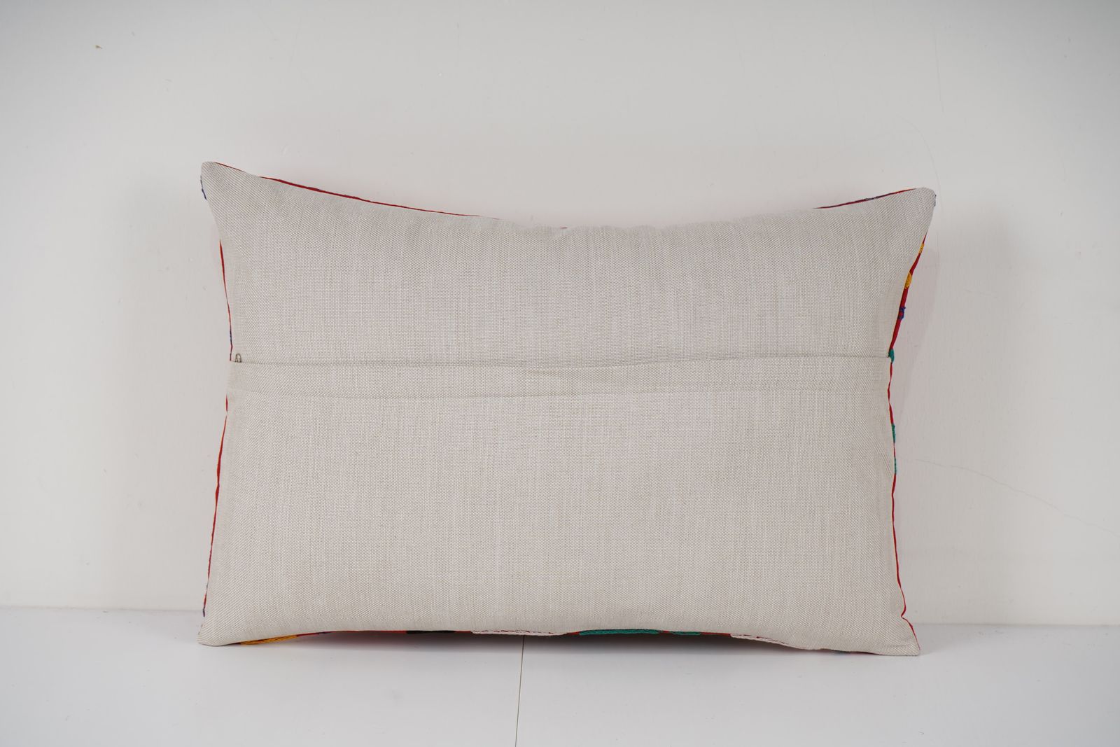 1960s Samarkand Suzani Pillow Cover   Red And White Vintage Uzbek Textile Art For Bedding And Home Decor photo Textiles