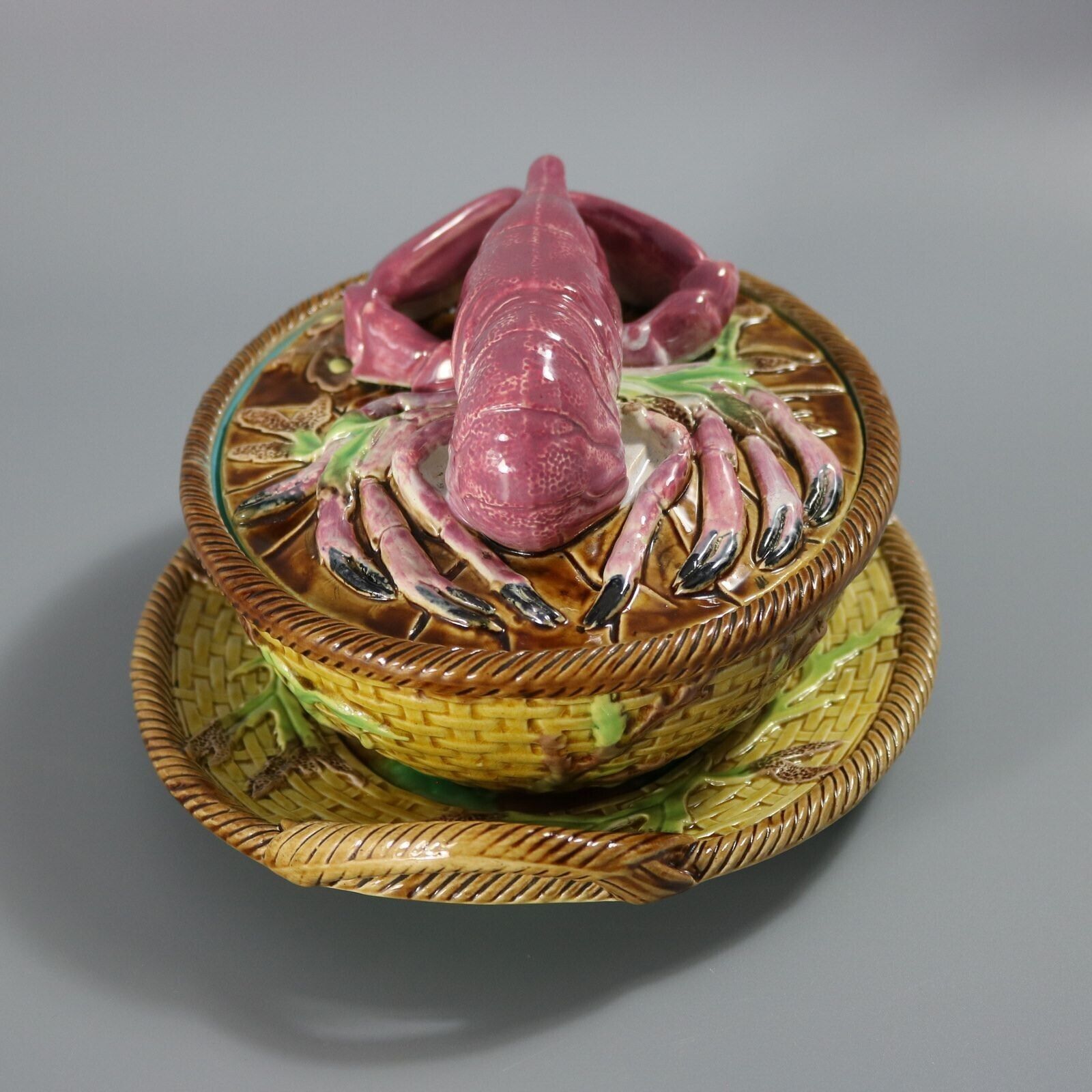 George Jones Majolica Lobster Dish photo buy