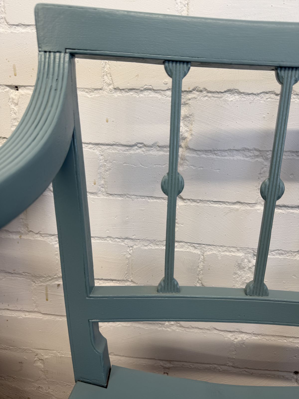 Furniture Vintage Armchair In Agean Teal | Art Nouvea photo